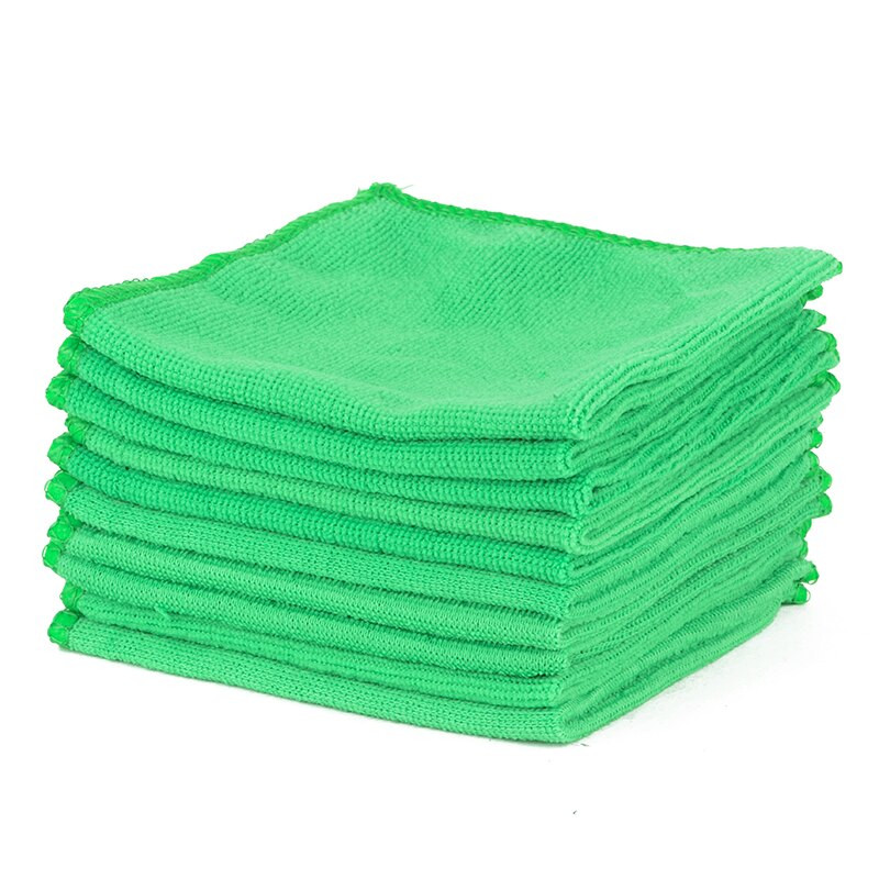 10db/tétel Mikroszálas Mosó Tiszta Törölközők Otthoni Törülközőtisztító Duster Puha Kendők Otthoni Irodai Autóhoz 30x30cm 3 szín