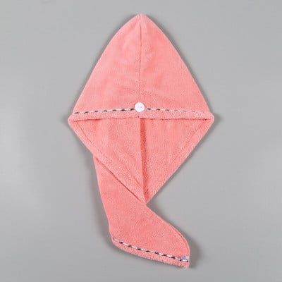 Puha mikroszálas hajtörölköző fürdőzuhany sapka Gyorsan száradó törölköző hajsapka turbán fejpakolás