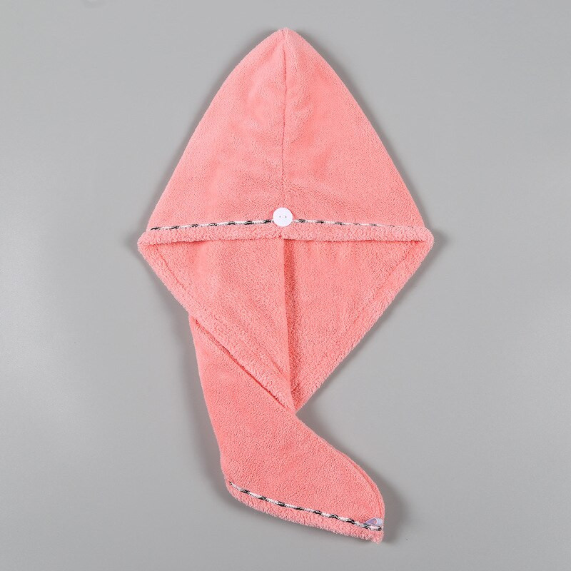 Puha mikroszálas hajtörölköző fürdőzuhany sapka Gyorsan száradó törölköző hajsapka turbán fejpakolás