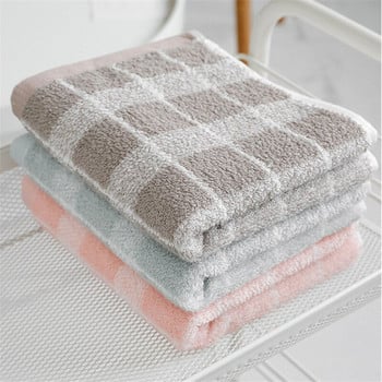 34x75cm 100% памук Класическо каре Домашна баня Мека кърпа за ръце Кърпа за пране за възрастни