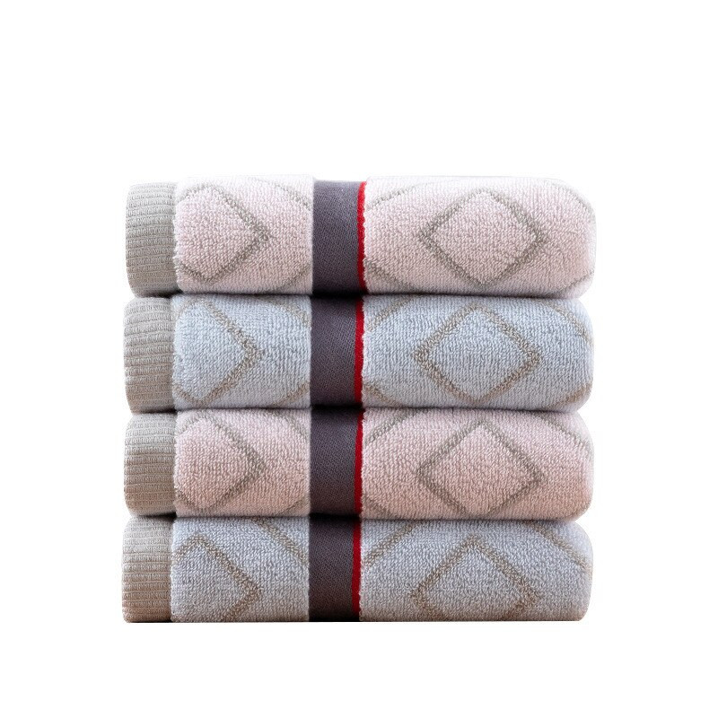 1 db 34x75cm 100% pamut egyszerű kockás jacquard puha otthoni hotel fürdőszoba felnőtt kéztörlő