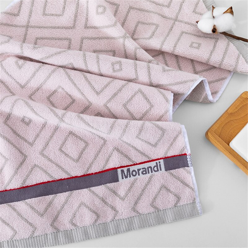 1 db 34x75cm 100% pamut egyszerű kockás jacquard puha otthoni hotel fürdőszoba felnőtt kéztörlő