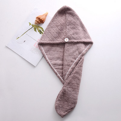 Capac de uscare cu îngroșare din microfibră, cu uscare rapidă, absorbant, prosop de păr pentru femei, cu ridicata