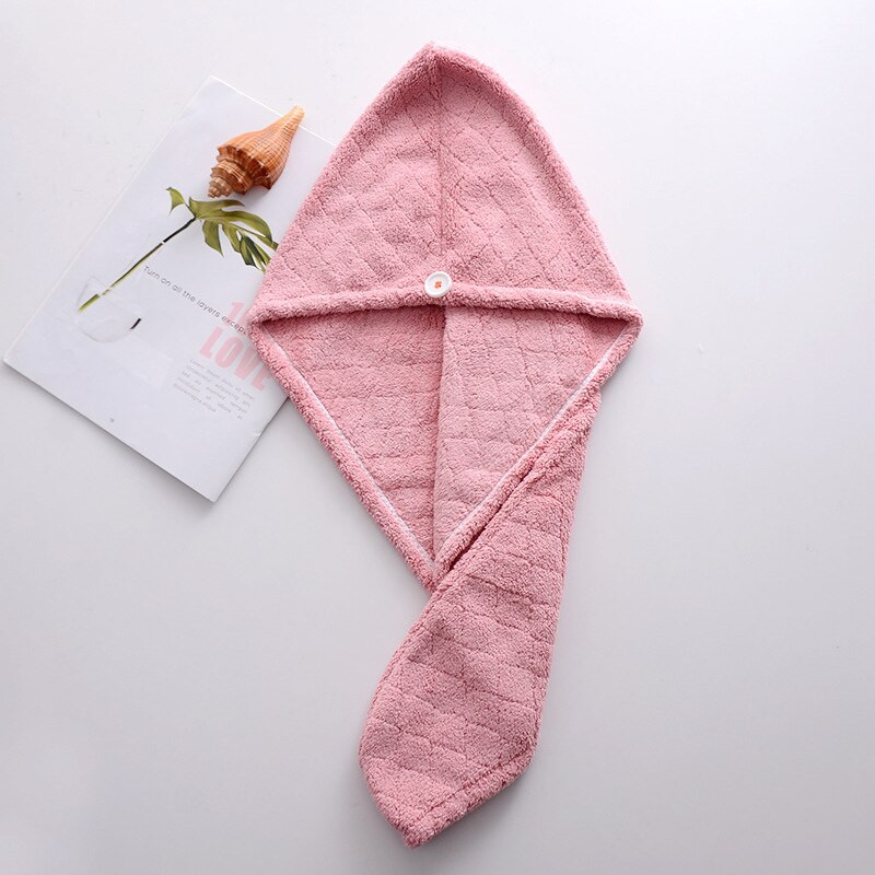 Capac de uscare cu îngroșare din microfibră, cu uscare rapidă, absorbant, prosop de păr pentru femei, cu ridicata