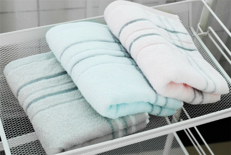 34x75cm 100% bumbac, culoare solidă, în dungi, prosop de mână super moale, absorbant de apă