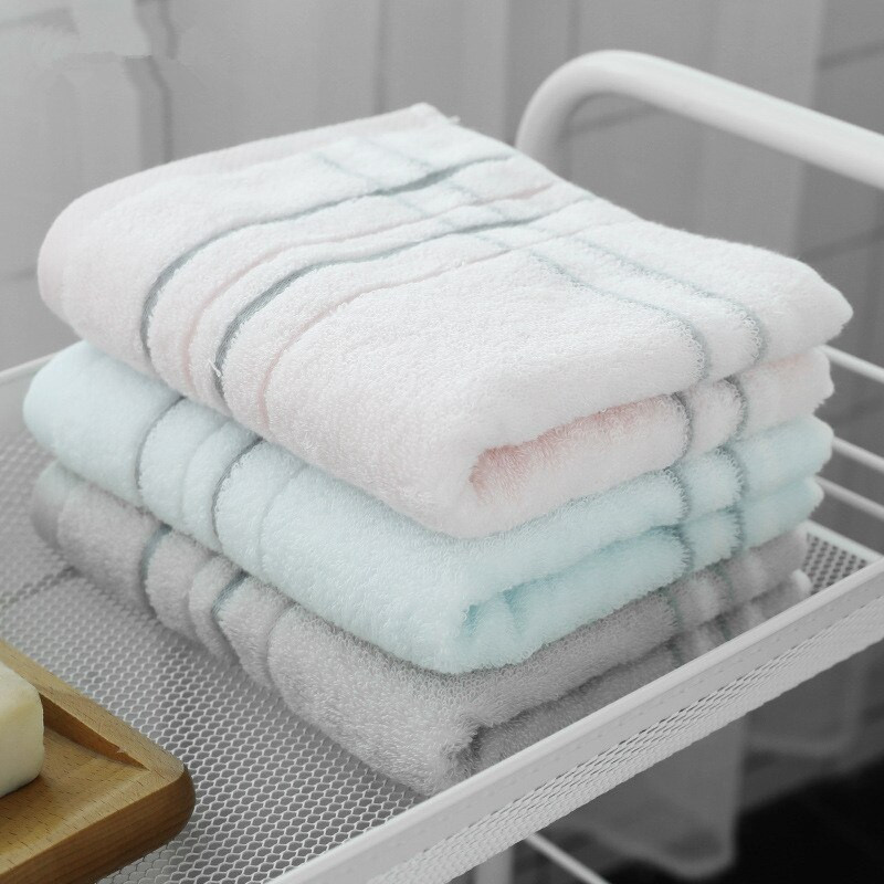 34x75cm 100% bumbac, culoare solidă, în dungi, prosop de mână super moale, absorbant de apă