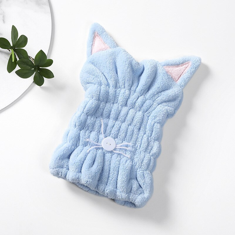 Drăguț prosop pentru uscare a părului, ultra absorbant, uscare rapidă, turban de păr, ultra absorbant, uscare rapidă, gaz