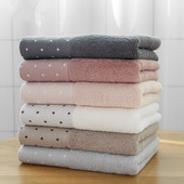 34x75cm 100% bumbac, model de puncte absorbant, culoare solidă, moale, confortabil, prosop de mână pentru adulți