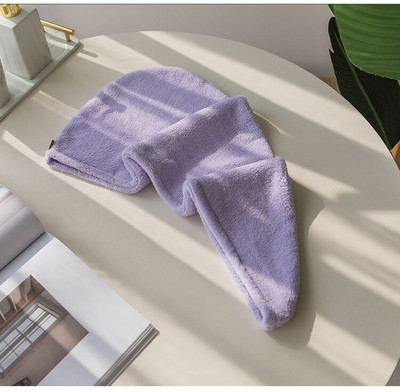 Női hajszárító sapka Gyorsan száradó hajtörölközősapka mikroszálas tömör törölközősapka szuper felszívódású turbános hajszárító sapka fürdőeszközök