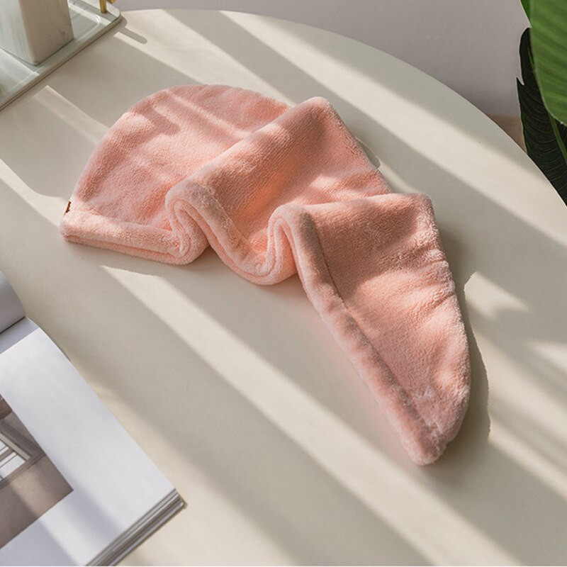 Női hajszárító sapka Gyorsan száradó hajtörölközősapka mikroszálas tömör törölközősapka szuper felszívódású turbános hajszárító sapka fürdőeszközök