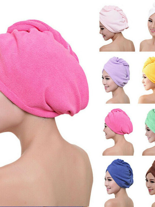 Mikroszálas fürdőlepedő nőknek férfiaknak, gyorsan száradó puha zuhany sapka turbán fürdőeszközök fürdőlepedők törölközők turbán fürdőlepedők