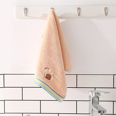 25x50cm 100% puuvillane joonisfilm loomade vikerkaare tikand Pehme mugav beebi laste vannitoa käterätik