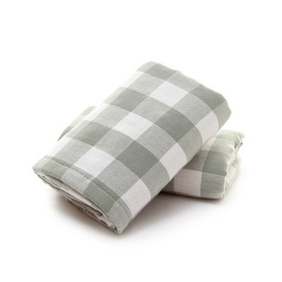34x75cm 100% pamut géz kockás otthoni nedvszívó férfi kéztörlő