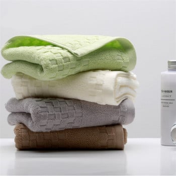 32x74cm едноцветно карирано 100% памук, мека кърпа, абсорбираща домашна баня, кърпа за ръце за възрастни