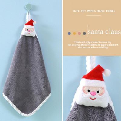 Nou prosop de mână de Crăciun Decor de Crăciun Moș Crăciun Roșu Acasă Baie Spălat Prosop de mână Pânză Bărbat Femeie Cadou Anul Nou 2023