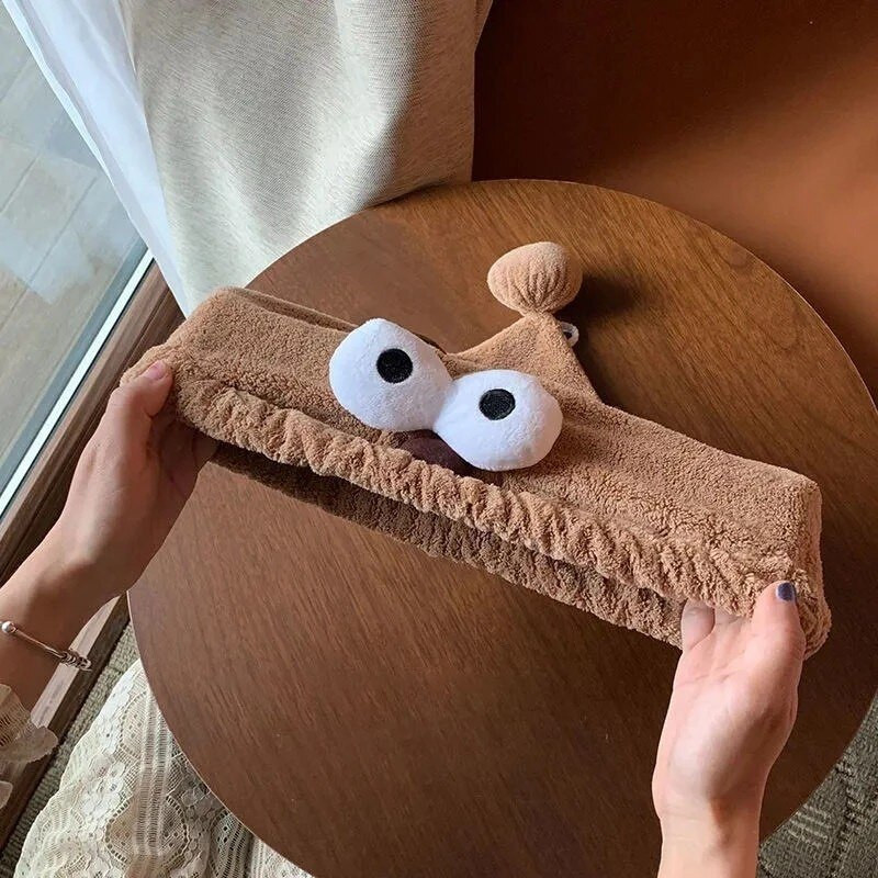 Mikroszálas száraz hajtörölköző női fürdő gyorsan száradó fej turbánsapka fürdőpakolás szárító sapka puha nedvszívó zuhany aranyos fültörlő