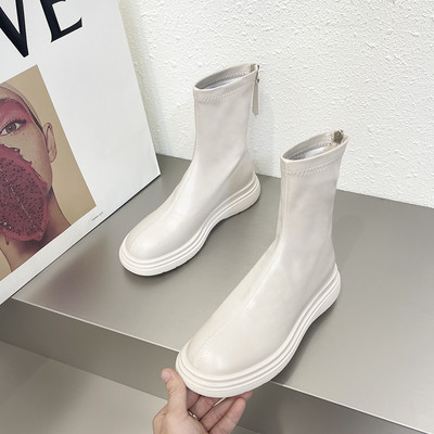 Cizme de dama cu talpa plata si captuseala