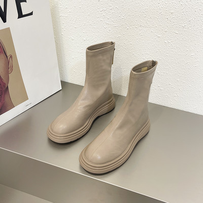 Cizme de dama cu talpa plata si captuseala