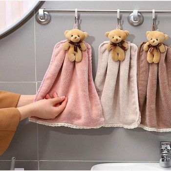 Χαριτωμένη μαλακή απορροφητική πετσέτα πετσέτας κουζίνας Κρεμαστή πετσέτα χεριών κινουμένων σχεδίων πολλαπλών χρήσεων 1 τεμ.