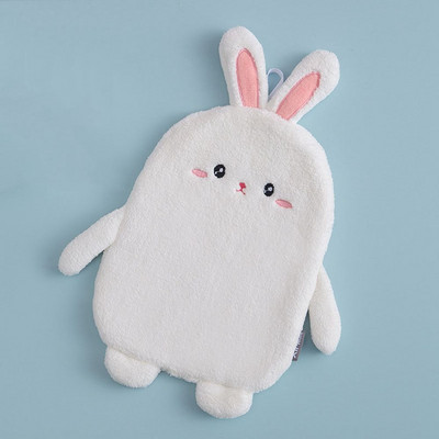 1 bucată prosop de mână multifuncțional pentru animale din desene animate, drăguț, moale, absorbant, prosop de curățare pentru agățat de bucătărie