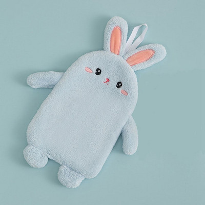 1 bucată prosop de mână multifuncțional pentru animale din desene animate, drăguț, moale, absorbant, prosop de curățare pentru agățat de bucătărie