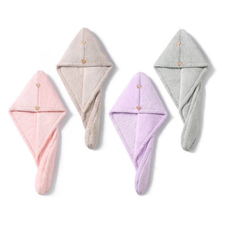 Mikropluošto dušo kepurė plaukams greitai džiūstantis rankšluosčių džiovintuvas.