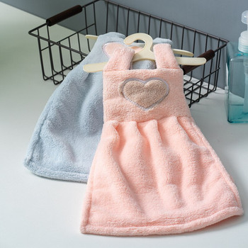 Πετσέτες μπάνιου χωρίς χνούδια Πετσέτες Fleece Μαλακό κρεμάσιμο Χαριτωμένο Κοραλλί κουζίνας Απορροφητικές πετσέτες καθαρισμού χεριών