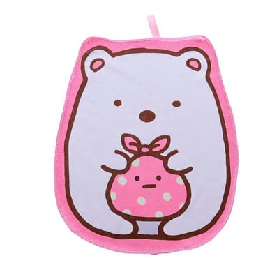 Aranyos rajzfilm mikroszálas törölköző Kawaii puha baba gyerekeknek gyorsan száradó kéztörlő otthoni óvodai takarítás négyzet alakú törölköző ajándék nedvszívó