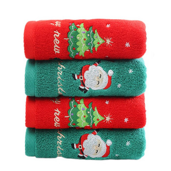 Χριστουγεννιάτικο δέντρο πετσέτες μπάνιου χεριών Μαλακό πράσινο κόκκινο λευκό ύφασμα Πετσέτες μπάνιου για καθαρισμό μπάνιου κουζίνας σπιτιού