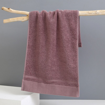 Plus prosop de mână din bumbac 100% gros și mai moale, 35x75cm, design la modă, prosop de față din bumbac de culoare uni.