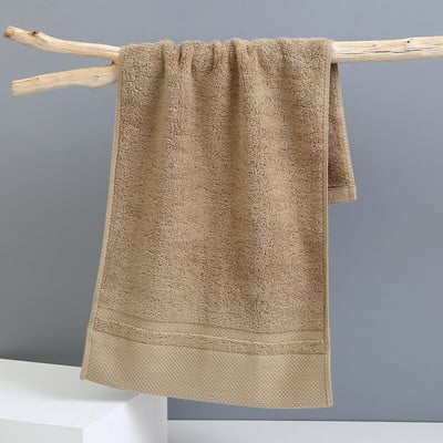 Plus prosop de mână din bumbac 100% gros și mai moale, 35x75cm, design la modă, prosop de față din bumbac de culoare uni.