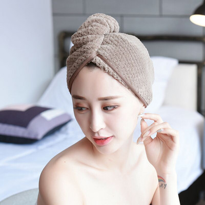 1 τεμ. Mrosaa Magic Microfiber Bathing Cap Quick Dry Hair Cap Turban Wrap Πετσέτα Καπέλο μπάνιου Χαριτωμένα μακριά μαλλιά Καπέλα ντους που στεγνώνουν τα μαλλιά