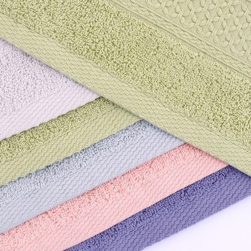 2db Classic Design pamut kéztörlő egyszínű frottír puha és erős nedvszívó háztartási pamut kéztörlő 34x74cm