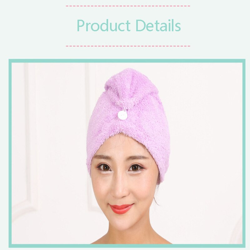 Sausų plaukų kepurė Coral Velvet mikropluošto super sugerianti minkšta ir patogi be pūtimo tankinimo Miela sausų plaukų kepurė M1005