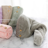 Vastag női hajtörölköző szuper nedvszívó mikroszálas fürdőszobai törölköző gyorsan száradó pakolású hajtörlő, gyorsan száradó felnőtteknek