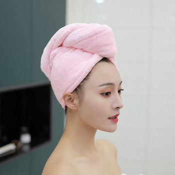 Χονδρή πετσέτα μαλλιών για γυναίκες με σούπερ απορροφητικό πετσέτα μπάνιου από μικροΐνες που στεγνώνει γρήγορα Πετσέτα μαλλιών Γρήγορο στέγνωμα για ενήλικες