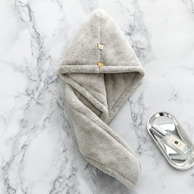 Vastag női hajtörölköző szuper nedvszívó mikroszálas fürdőszobai törölköző gyorsan száradó pakolású hajtörlő, gyorsan száradó felnőtteknek