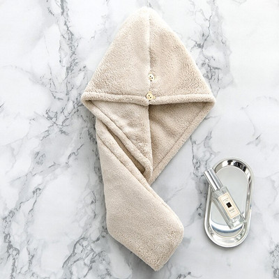 Vastag női hajtörölköző szuper nedvszívó mikroszálas fürdőszobai törölköző gyorsan száradó pakolású hajtörlő, gyorsan száradó felnőtteknek