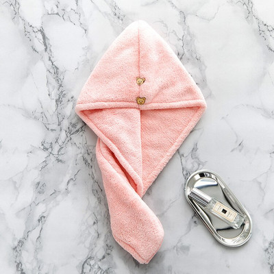 Vastag női hajtörölköző szuper nedvszívó mikroszálas fürdőszobai törölköző gyorsan száradó pakolású hajtörlő, gyorsan száradó felnőtteknek