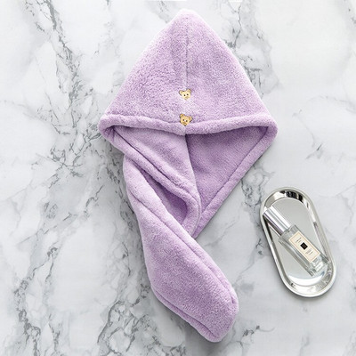 Vastag női hajtörölköző szuper nedvszívó mikroszálas fürdőszobai törölköző gyorsan száradó pakolású hajtörlő, gyorsan száradó felnőtteknek