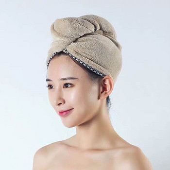 Magic Microfiber Καπέλα ντους Πετσέτα Καπέλα μπάνιου για Γυναικεία Ξηρά Μαλλιά Σπίτι Υφασμάτινη Πετσέτα Κεφαλή τουρμπάνι