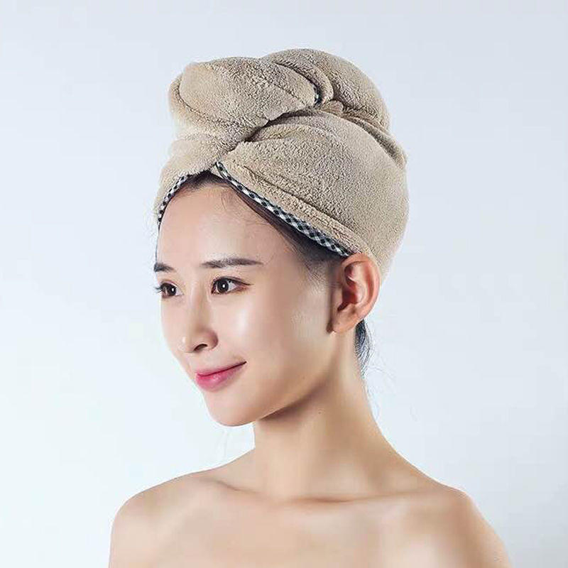 Șapcă de duș din microfibră magică Prosop Căciuli de baie pentru femei Păr uscat Textil de casă Cap prosop Turban