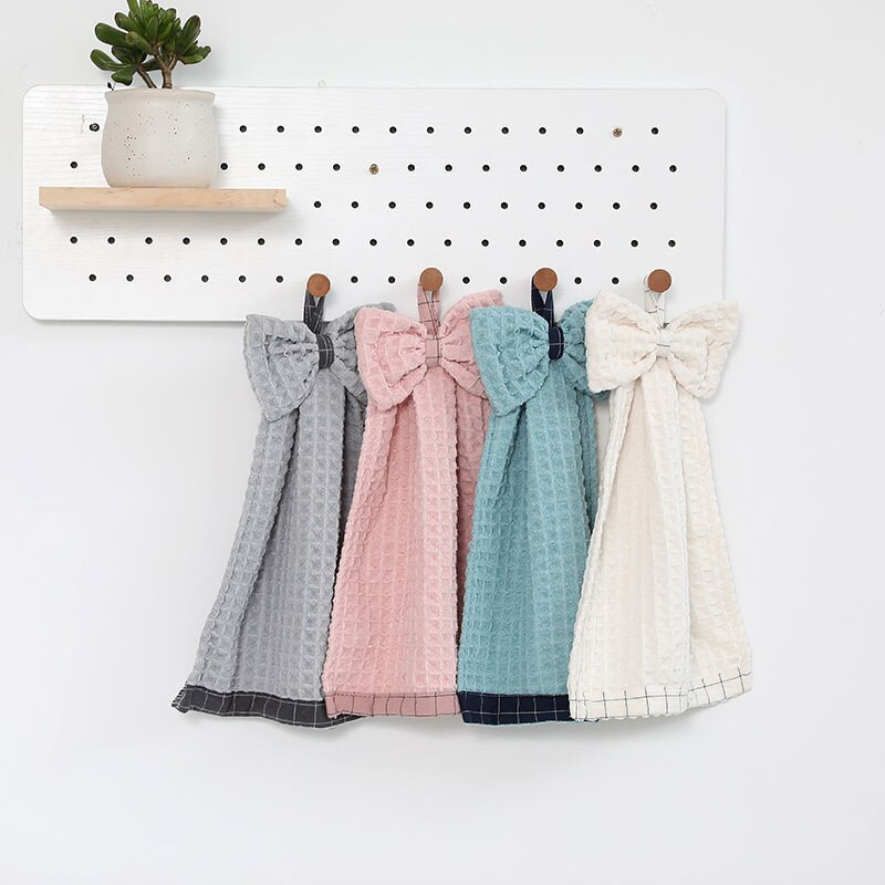 Gofris törülköző baba fürdőkád száraz kéztörlő gyerekeknek mikroszálas konyhai törölköző gyorsan száradó lógó kéztörlő