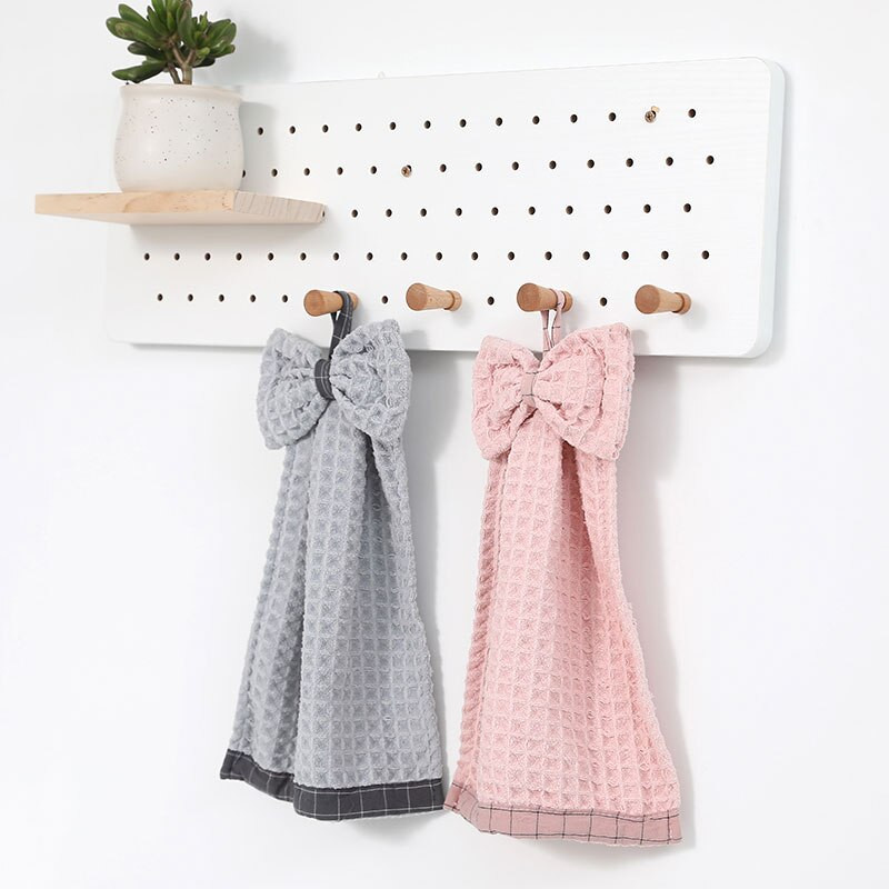 Gofris törülköző baba fürdőkád száraz kéztörlő gyerekeknek mikroszálas konyhai törölköző gyorsan száradó lógó kéztörlő