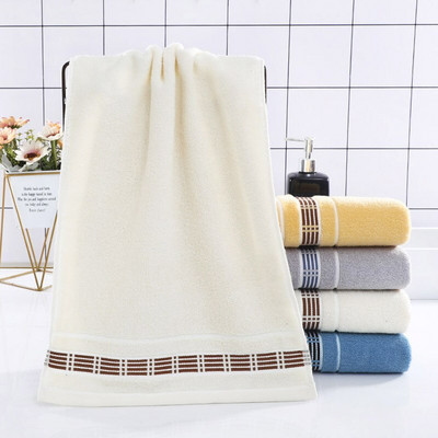 1db 35*75cm Divat háztartási pamut frottír kéztörlő vastagság fésült pamut arctörlő fürdőszobai törölköző