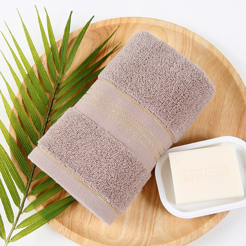 1db 35*75cm Divat háztartási pamut frottír kéztörlő vastagság fésült pamut arctörlő fürdőszobai törölköző