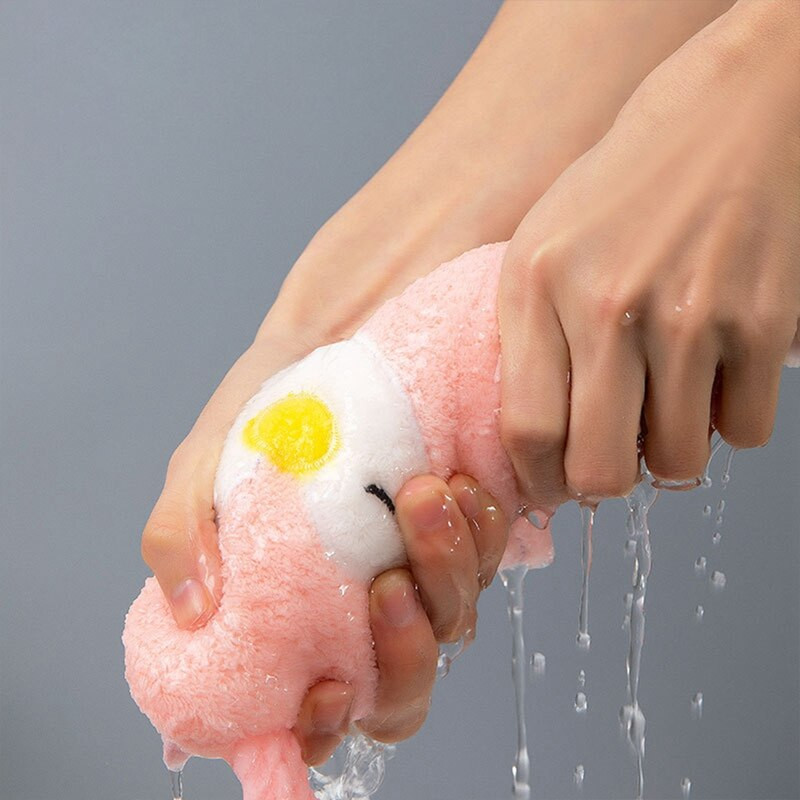 Rajzfilm pingvin mikroszálas törölköző szuper nedvszívó kéztörlő puha korall konyhai tisztítókendő akasztós típusú gyerekeknek fürdőlepedők