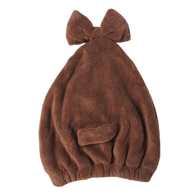 EHEH mielas plaukų džiovinimo kepuraitės mikropluošto plaukų rankšluostis, turbanas, džiovinamas sugeriantis rankšluostis vonios kambariui Bowknot Hair greitai džiūsta kepurė