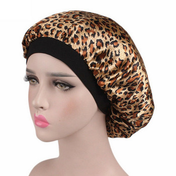 Γυναικείο σατινέ νυχτερινό κάλυμμα ύπνου Μαλλιά Καπέλο Καπέλο Κάλυμμα κεφαλιού Φαρδιά ελαστική ζώνη
