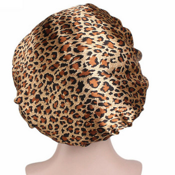 Γυναικείο σατινέ νυχτερινό κάλυμμα ύπνου Μαλλιά Καπέλο Καπέλο Κάλυμμα κεφαλιού Φαρδιά ελαστική ζώνη